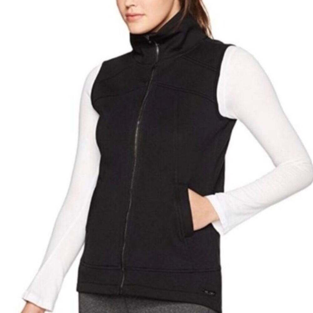 Betsey Johnson Performance Black Zip Up Vest